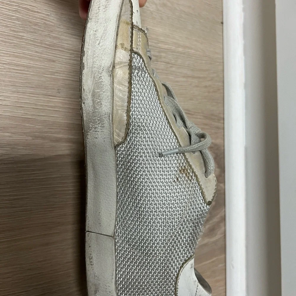 Golden Goose White Black Star Low-Top Sneakers